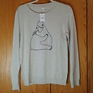 J . Crew Hugging Polar Bears Sweater